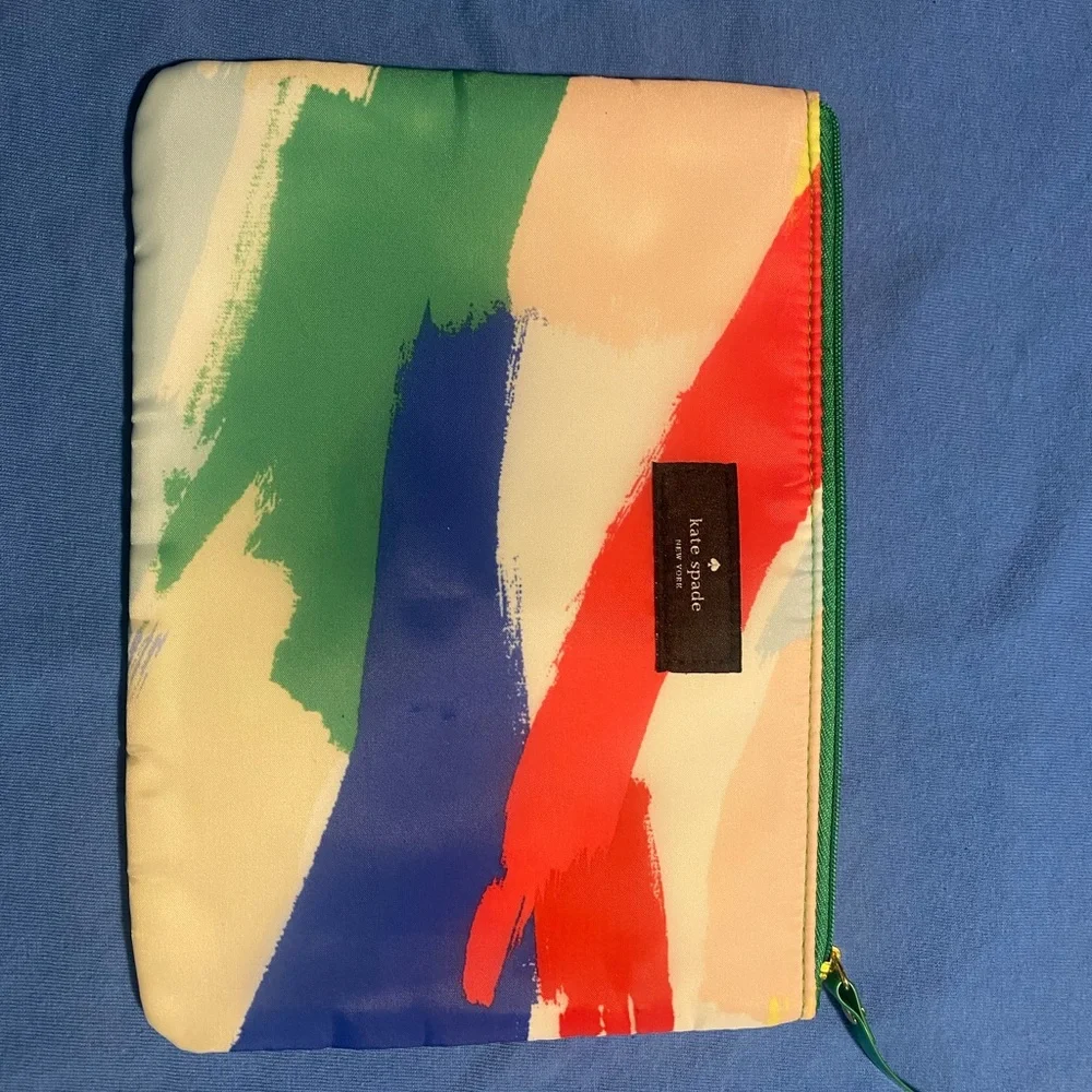 Kate Spade Colorful Abstract Cosmetic Pouch Preloved